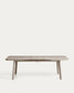 Tavolo allungabile da esterno Izola in alluminio con finitura taupe 185 (235) x 100 cm