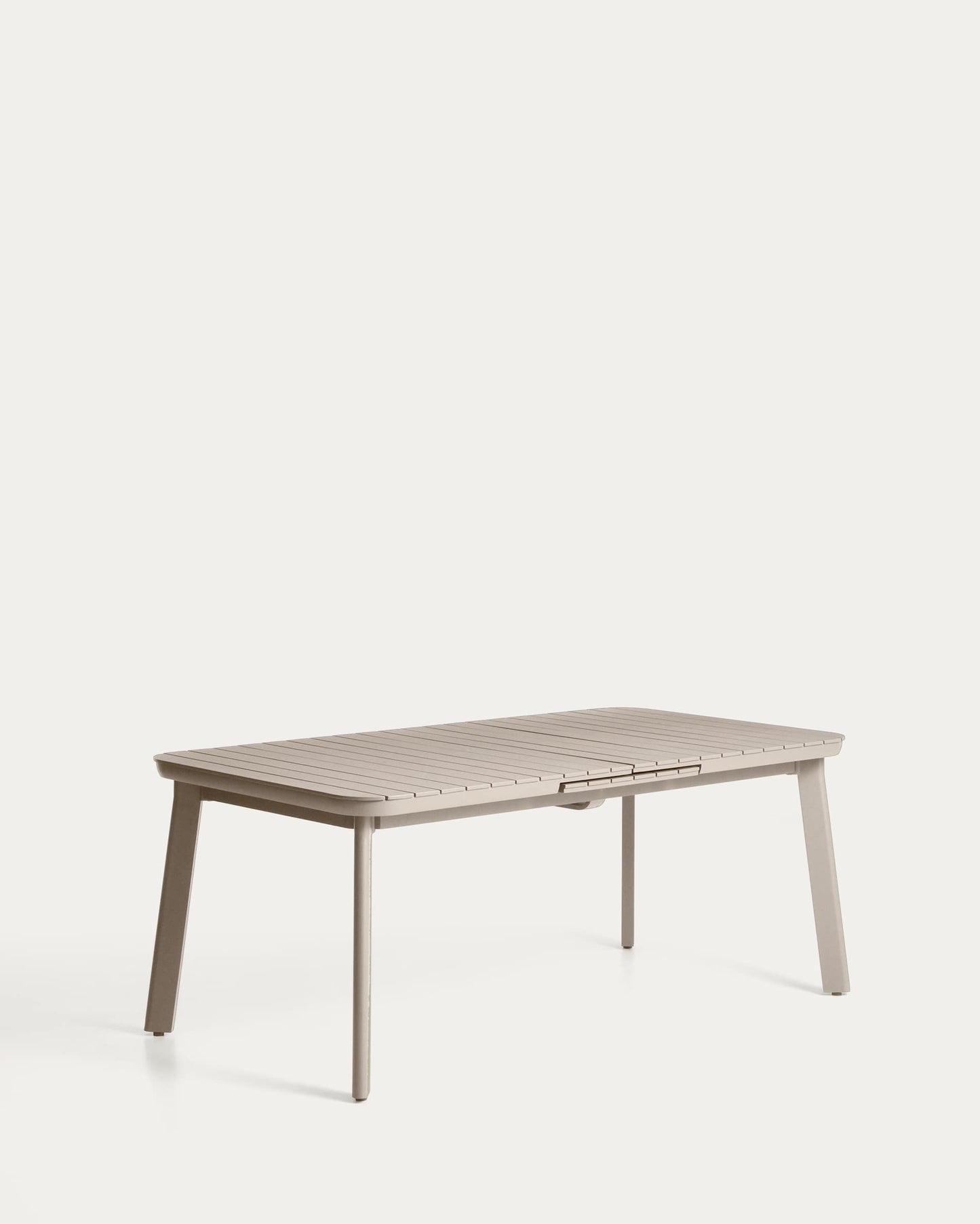 Tavolo allungabile da esterno Izola in alluminio con finitura taupe 185 (235) x 100 cm