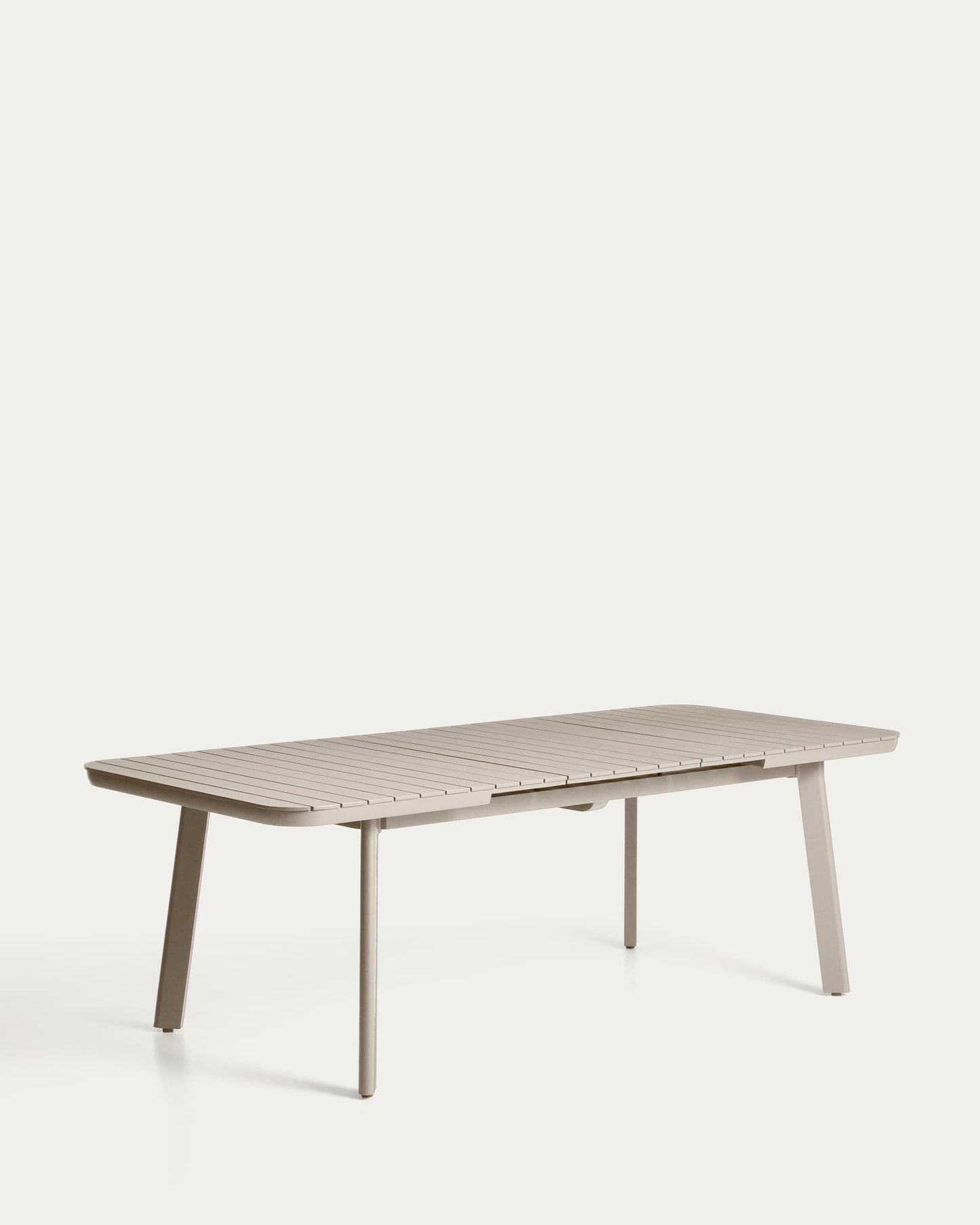 Tavolo allungabile da esterno Izola in alluminio con finitura taupe 185 (235) x 100 cm