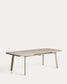 Tavolo allungabile da esterno Izola in alluminio con finitura taupe 185 (235) x 100 cm