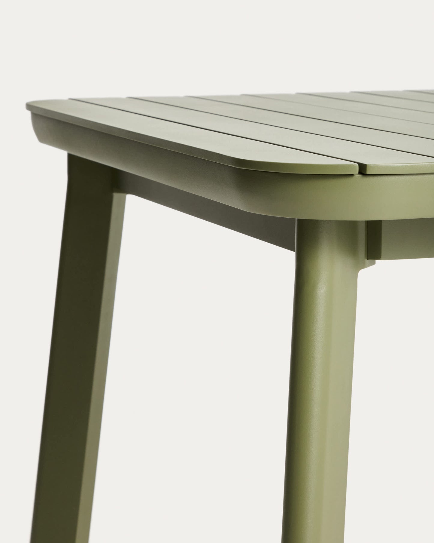 Tavolo allungabile da esterno Izola in alluminio con finitura verde 185 (235) x 100 cm