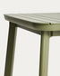 Tavolo allungabile da esterno Izola in alluminio con finitura verde 185 (235) x 100 cm