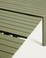 Tavolo allungabile da esterno Izola in alluminio con finitura verde 185 (235) x 100 cm