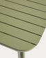 Tavolo allungabile da esterno Izola in alluminio con finitura verde 185 (235) x 100 cm