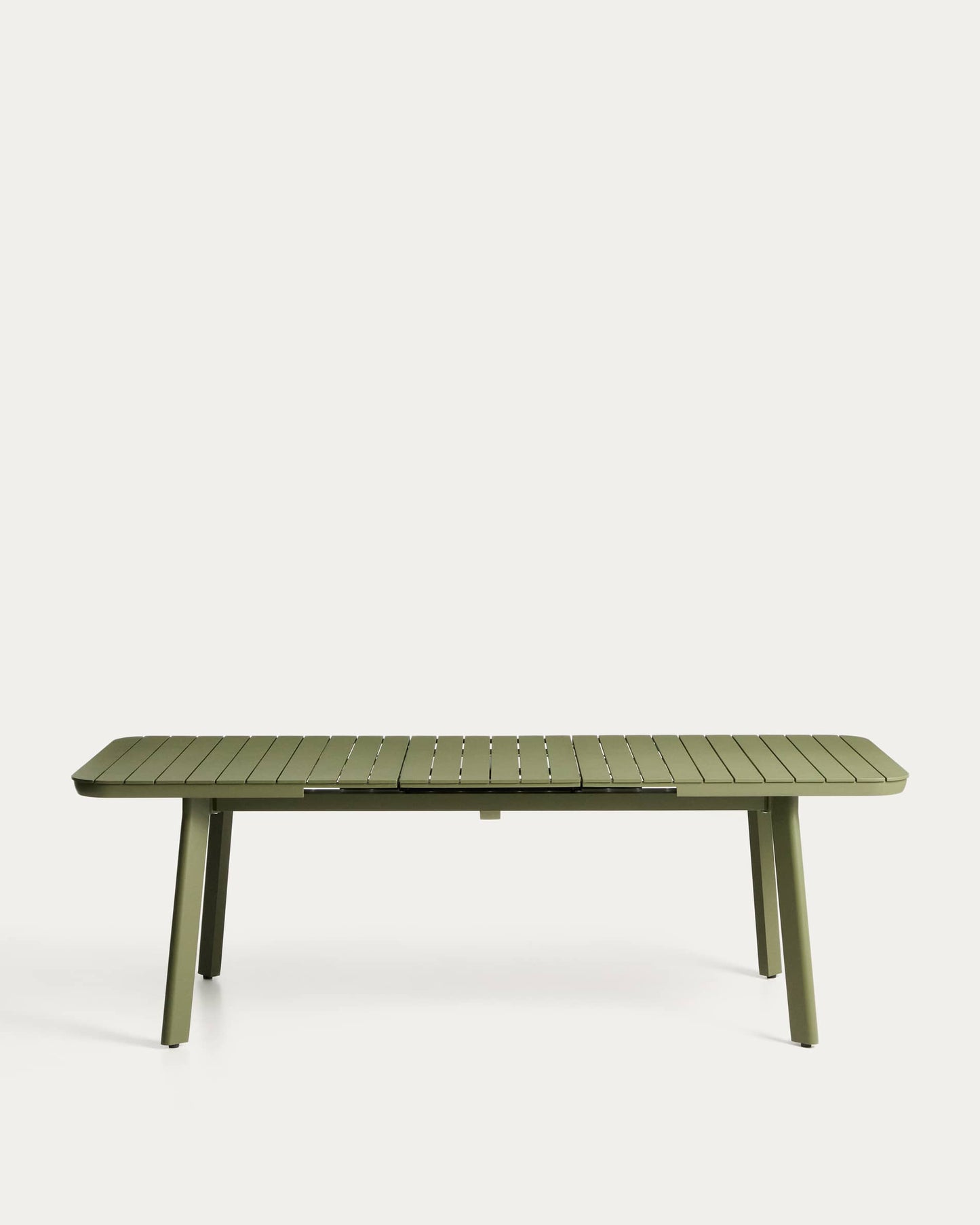 Tavolo allungabile da esterno Izola in alluminio con finitura verde 185 (235) x 100 cm