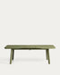 Tavolo allungabile da esterno Izola in alluminio con finitura verde 185 (235) x 100 cm