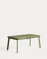 Tavolo allungabile da esterno Izola in alluminio con finitura verde 185 (235) x 100 cm