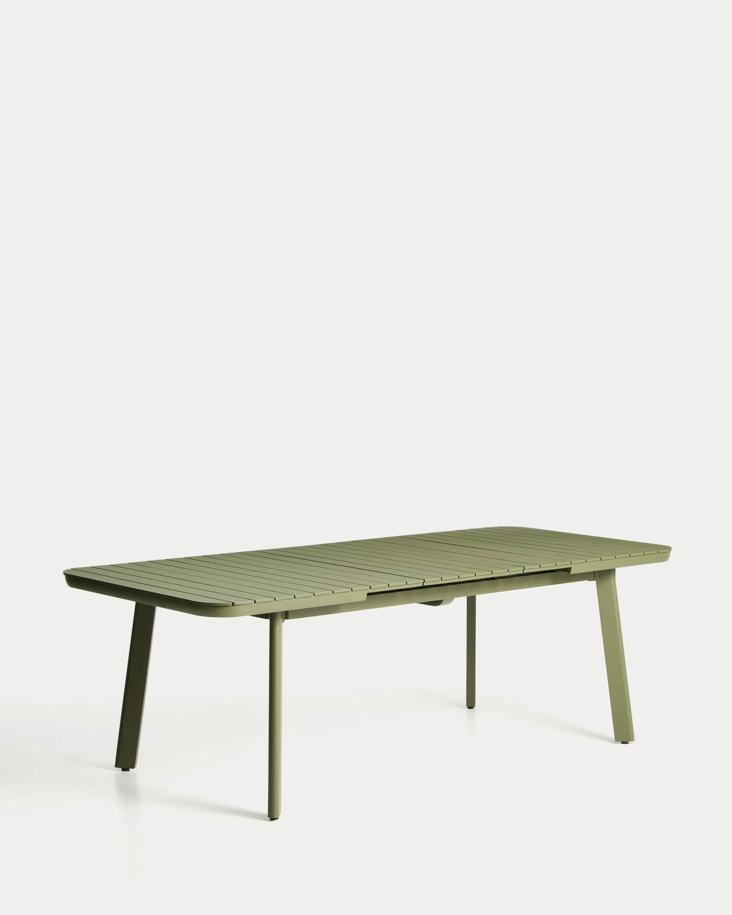 Tavolo allungabile da esterno Izola in alluminio con finitura verde 185 (235) x 100 cm