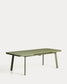 Tavolo allungabile da esterno Izola in alluminio con finitura verde 185 (235) x 100 cm