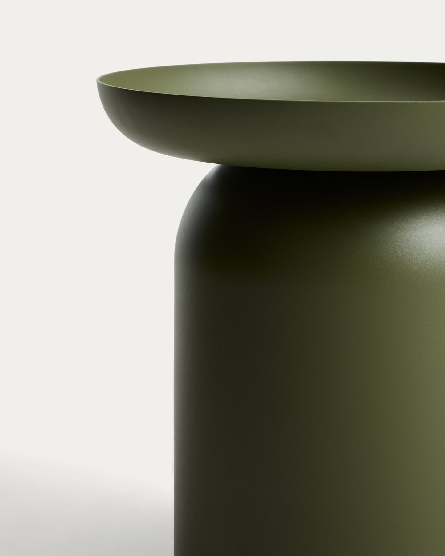 Tavolino da appoggio Arcola in alluminio verde Ø 45 cm