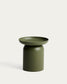 Tavolino da appoggio Arcola in alluminio verde Ø 45 cm