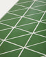 Tavolino da caffè Maurina in acciaio zincato verde con piastrelle verdi 122 x 61 cm