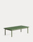 Tavolino da caffè Maurina in acciaio zincato verde con piastrelle verdi 122 x 61 cm