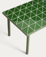 Tavolino da appoggio Maurina in acciaio zincato verde con piastrelle verdi 81 x 51 cm