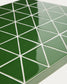 Tavolino da appoggio Maurina in acciaio zincato verde con piastrelle verdi 81 x 51 cm