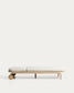 Lettino Alipa in legno massiccio di acacia e corda ecru FSC 100%