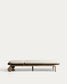 Lettino Alipa in legno massiccio di acacia e corda grigio scuro FSC 100%
