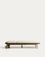 Lettino Alipa in legno massiccio di acacia e corda grigio scuro FSC 100%