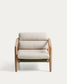 Poltrona Menfi in legno massiccio di acacia e corda verde FSC 100%