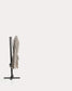Ombrellone eccentrico Noli beige con struttura in alluminio grafite 300 x 420 cm