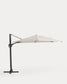 Ombrellone eccentrico Noli beige con struttura in alluminio grafite 300 x 420 cm