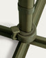 Ombrellone eccentrico Noli beige con struttura in alluminio verde 300 x 420 cm