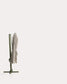 Ombrellone eccentrico Noli beige con struttura in alluminio verde 300 x 420 cm