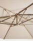 Ombrellone eccentrico Noli beige con struttura in alluminio tortora 300 x 420 cm
