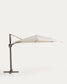 Ombrellone eccentrico Noli beige con struttura in alluminio tortora 300 x 420 cm