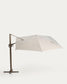 Ombrellone eccentrico Noli beige con struttura in alluminio tortora 300 x 420 cm