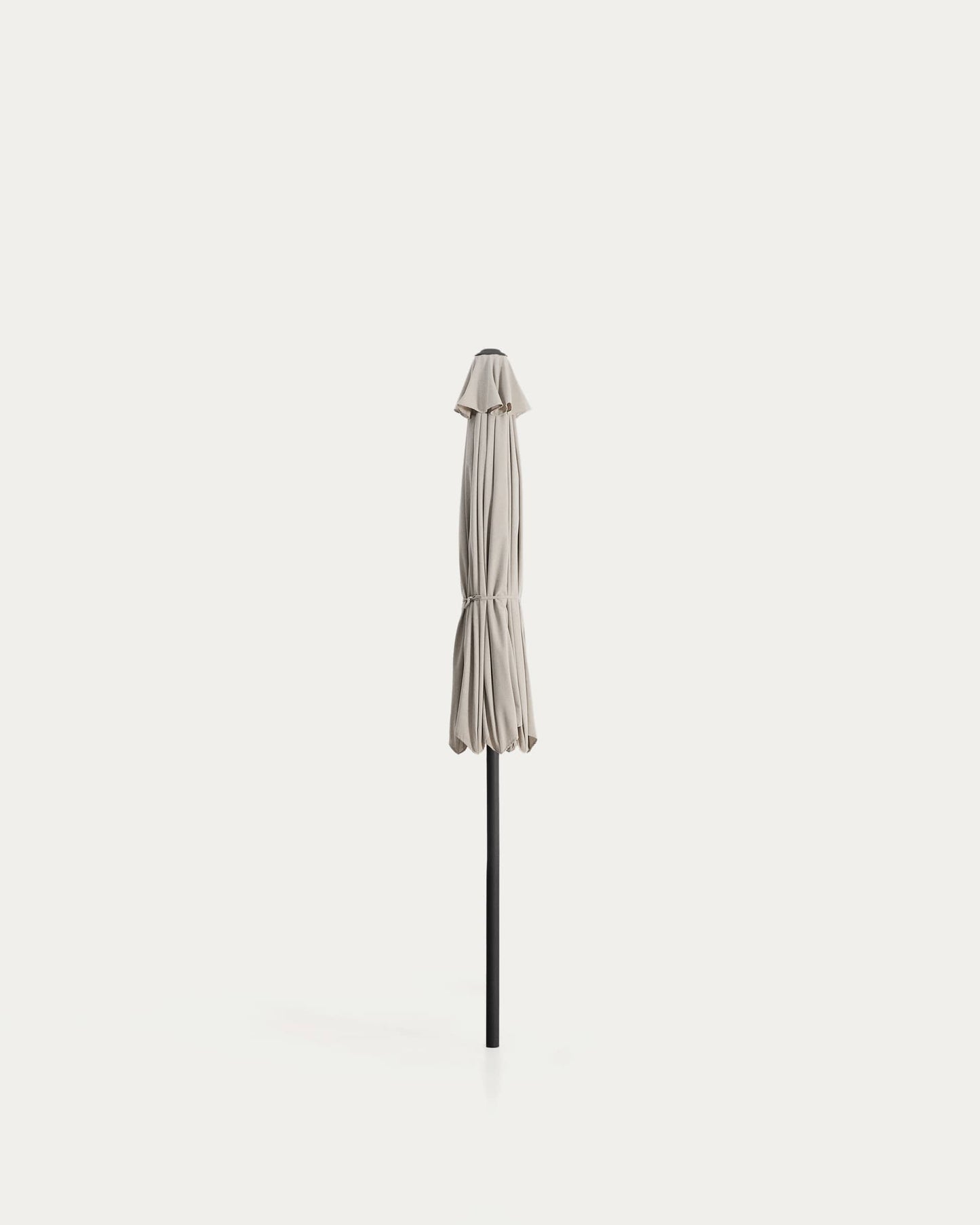 Ombrellone con palo centrale Milna beige con struttura in acciaio grafite Ø 300 cm