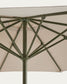 Ombrellone con palo centrale Milna beige con struttura in acciaio verde Ø 300 cm