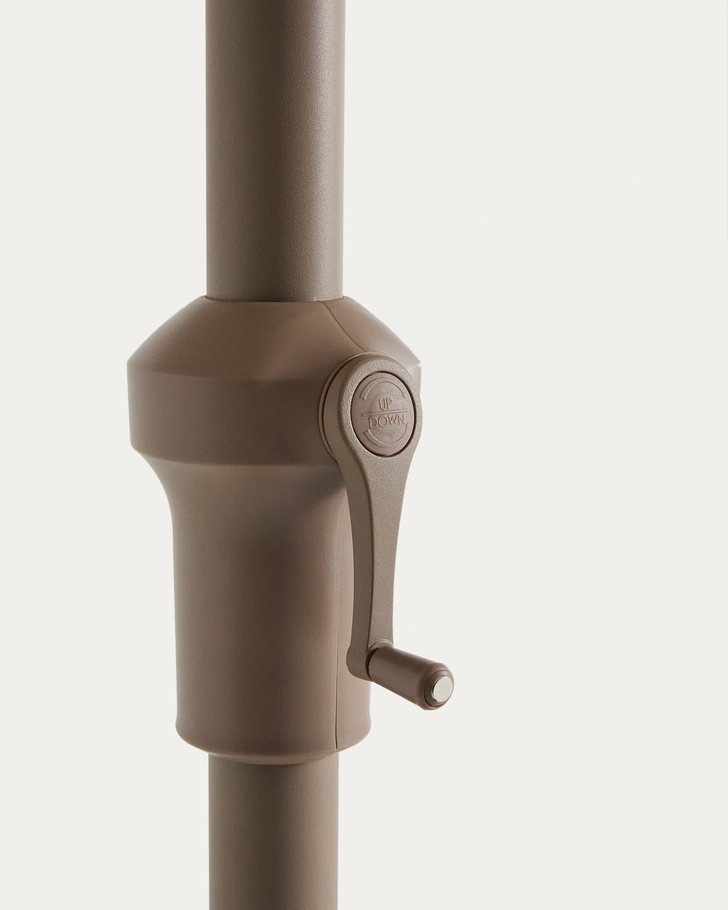 Ombrellone con palo centrale Milna beige con struttura in acciaio tortora Ø 300 cm