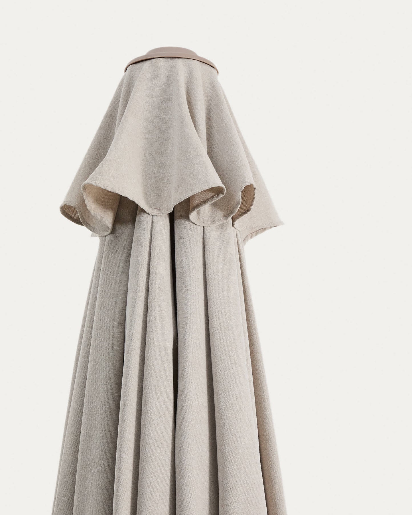 Ombrellone con palo centrale Milna beige con struttura in acciaio tortora Ø 300 cm