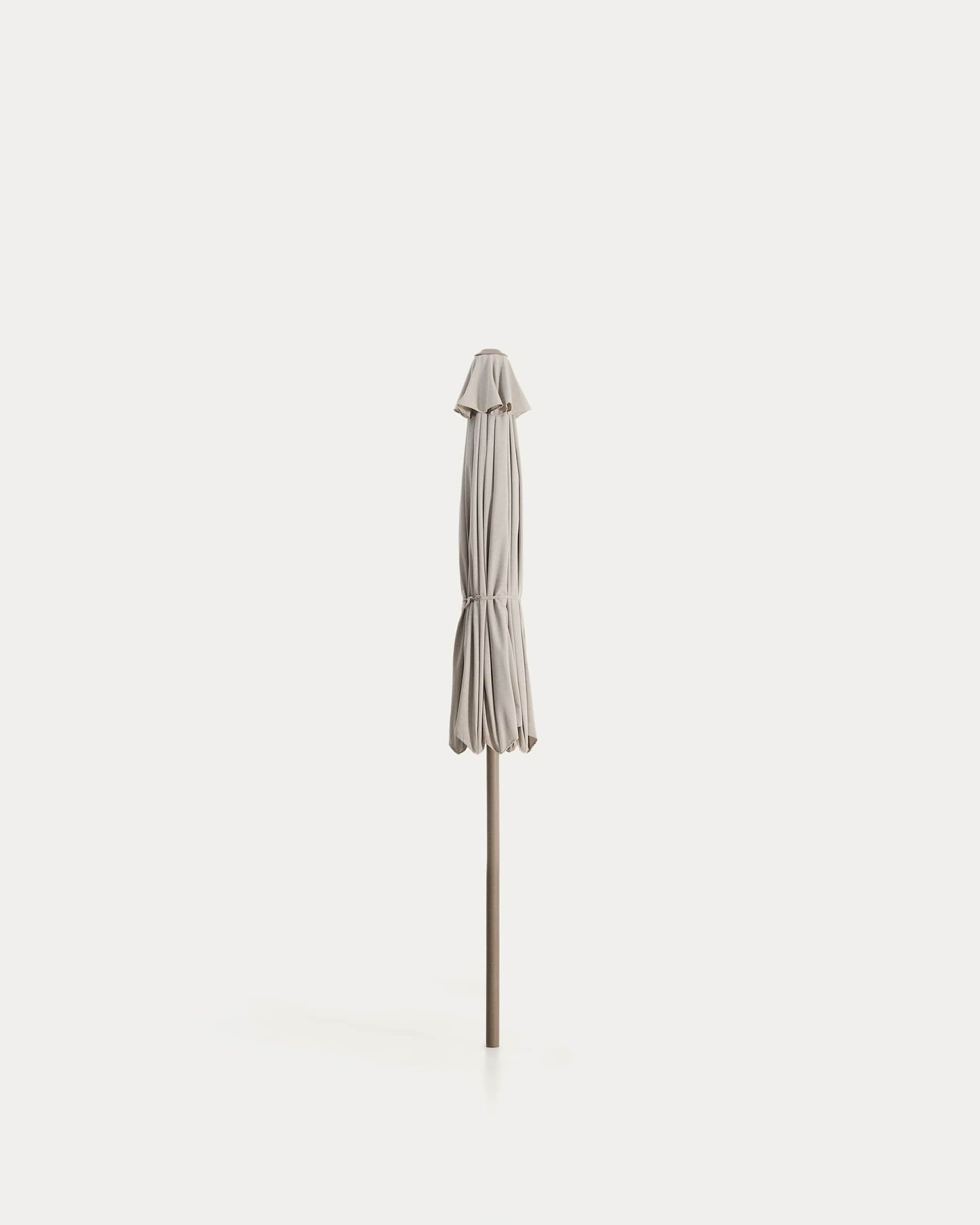 Ombrellone con palo centrale Milna beige con struttura in acciaio tortora Ø 300 cm