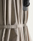 Ombrellone eccentrico Noli beige con struttura in alluminio grafite 300 x 300 cm