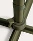 Ombrellone eccentrico Noli beige con struttura in alluminio verde 300 x 300 cm