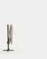 Ombrellone eccentrico Noli beige con struttura in alluminio verde 300 x 300 cm