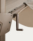 Ombrellone eccentrico Noli beige con struttura in alluminio tortora 300 x 300 cm