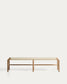 Panca Alipa in legno massiccio di acacia e corda ecru 180 cm