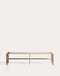Panca Alipa in legno massiccio di acacia e corda ecru 180 cm