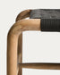 Panca Alipa in legno massiccio di acacia e corda grigio scuro 180 cm