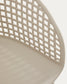 Sedia da esterno Tenaro in plastica con struttura in acciaio beige