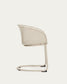 Sedia da esterno Tenaro in plastica con struttura in acciaio beige