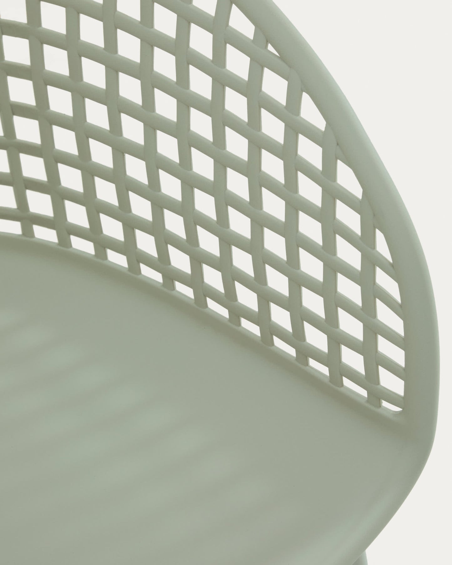 Sedia da esterno Tenaro in plastica con struttura in acciaio verde