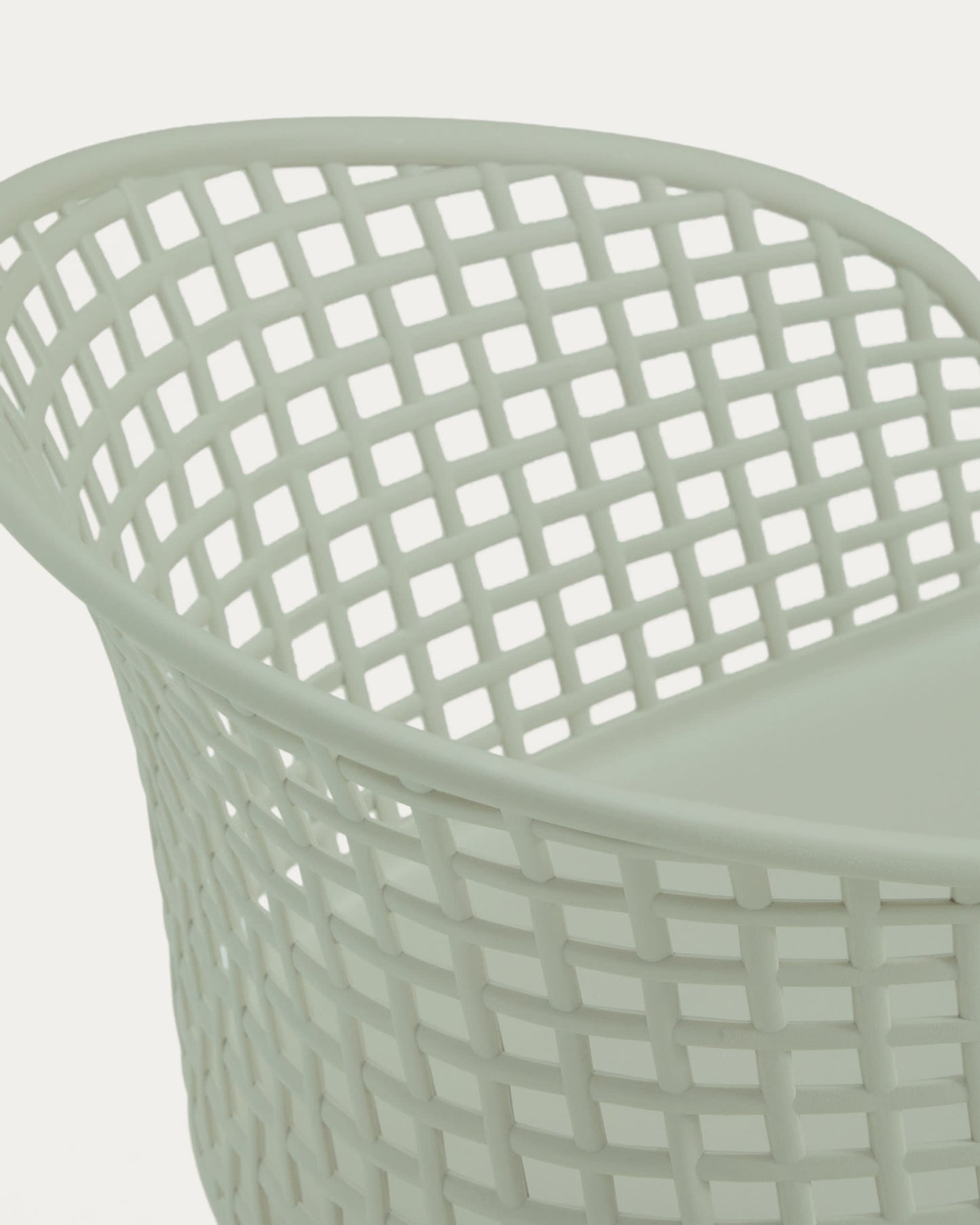 Sedia da esterno Tenaro in plastica con struttura in acciaio verde