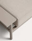 Divano Vathi a 3 posti in alluminio con chaise longue sinistra tortora 250 x 159 cm