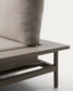Divano Vathi a 3 posti in alluminio con chaise longue destra tortora 250 x 159 cm