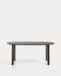 Tavolo ovale Erice in alluminio e vetro temperato marrone 180 x 90 cm