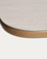 Tavolo da esterno Mirtia in alluminio effetto legno e pietra sinterizzata écru 240 x 110 cm